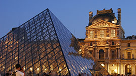 Click for More About Study Abroad, Pictured: Louvre Museum