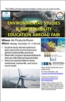 Environmental Studies and Sustainability Education Abroad Fair