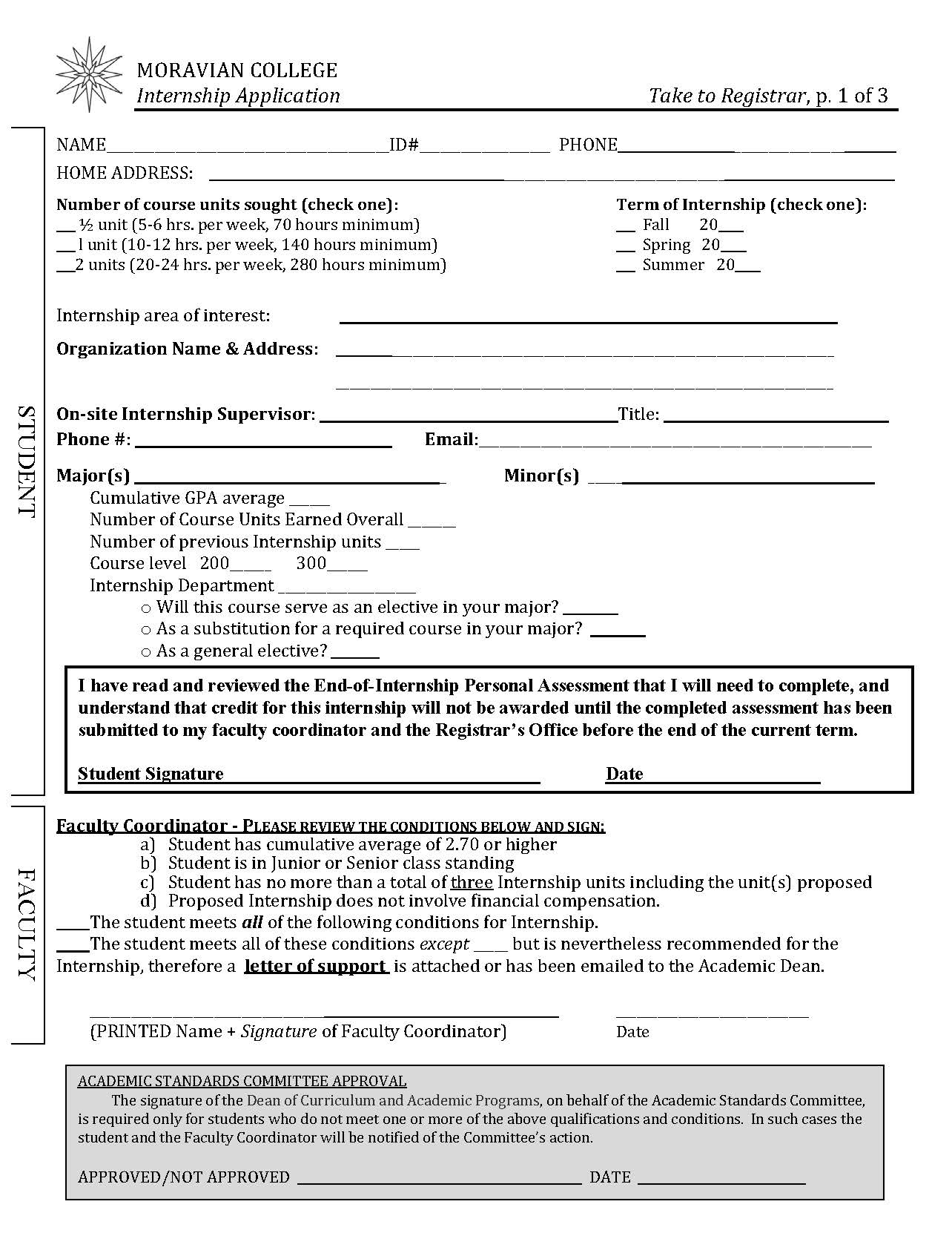 Psychology Internships Moravian College