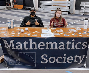 Math Society members at club fair 