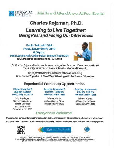 Charles Rojzman, Ph.D.  Learning to Live Together: Being Real and Facing Our Differences