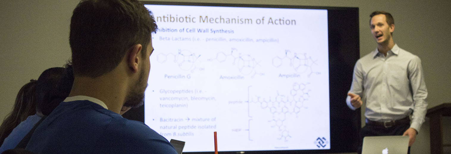 Michael Bertucci teaches antibiotic activity