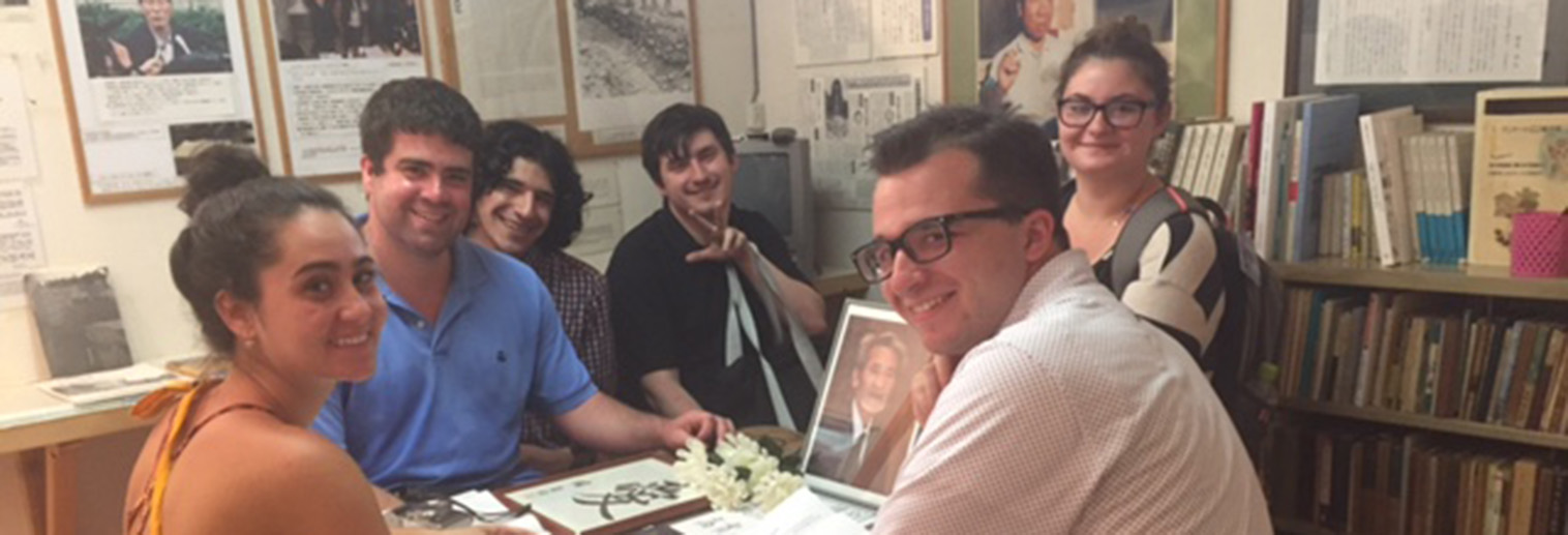 Moravian University Global Religion students enjoying a museum