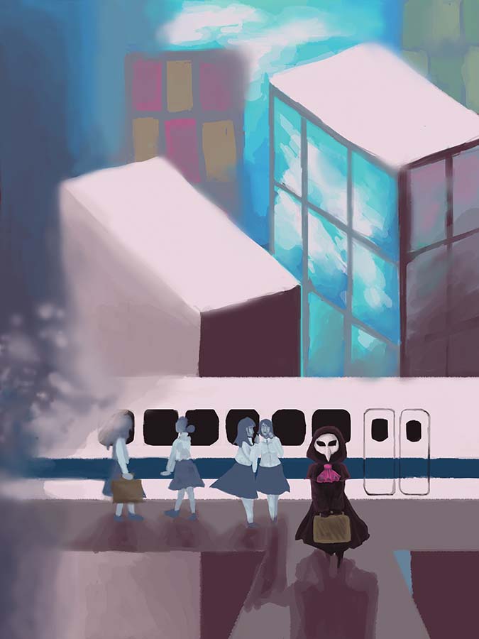 Wendy Cooper's painting Welcome to the New World