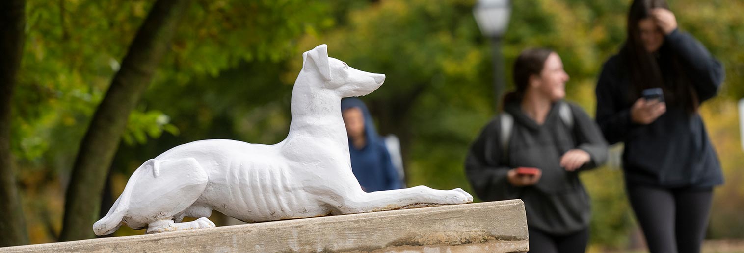Greyhound statue