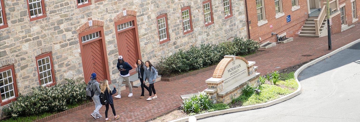 Students Walking on South Campus
