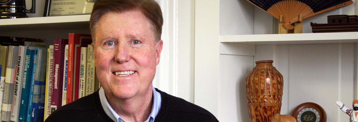 Jim West in his office