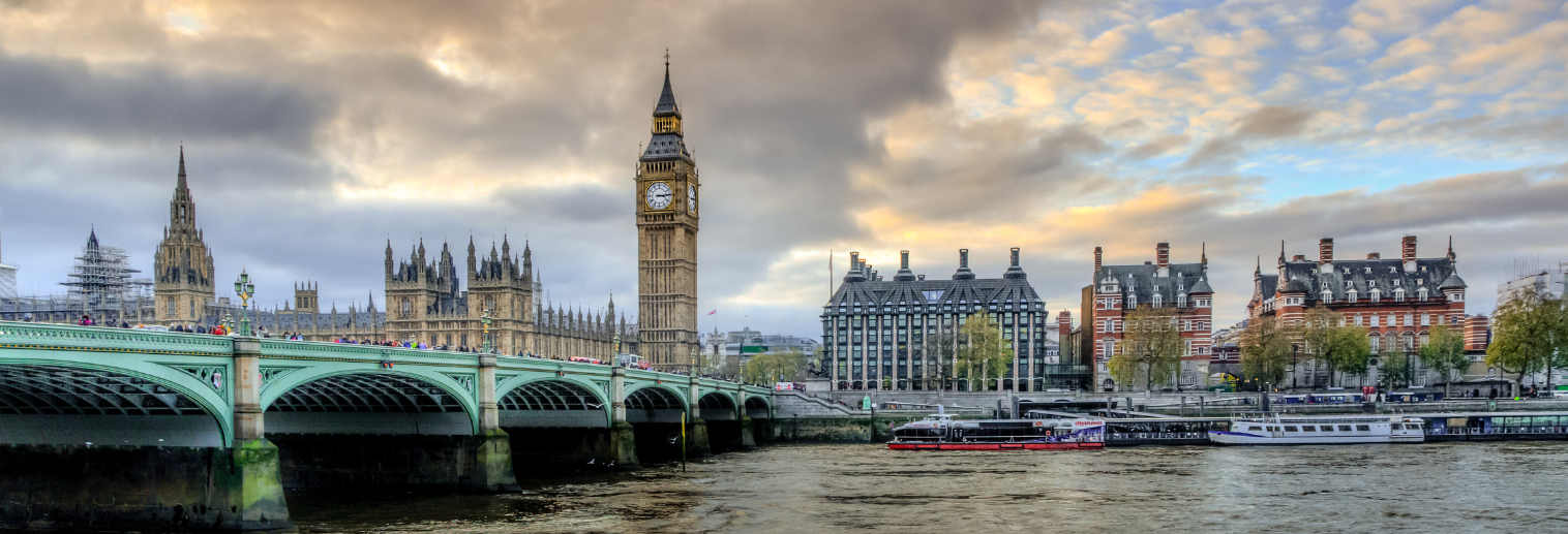 Landscape of Thames River and the London Eye
