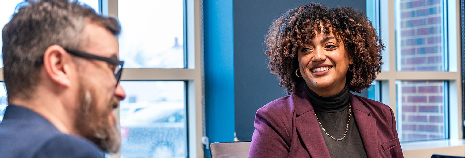 Adult student in class