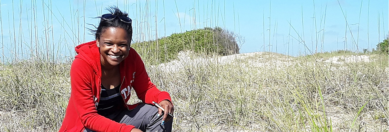 Dr. Woods in the Field