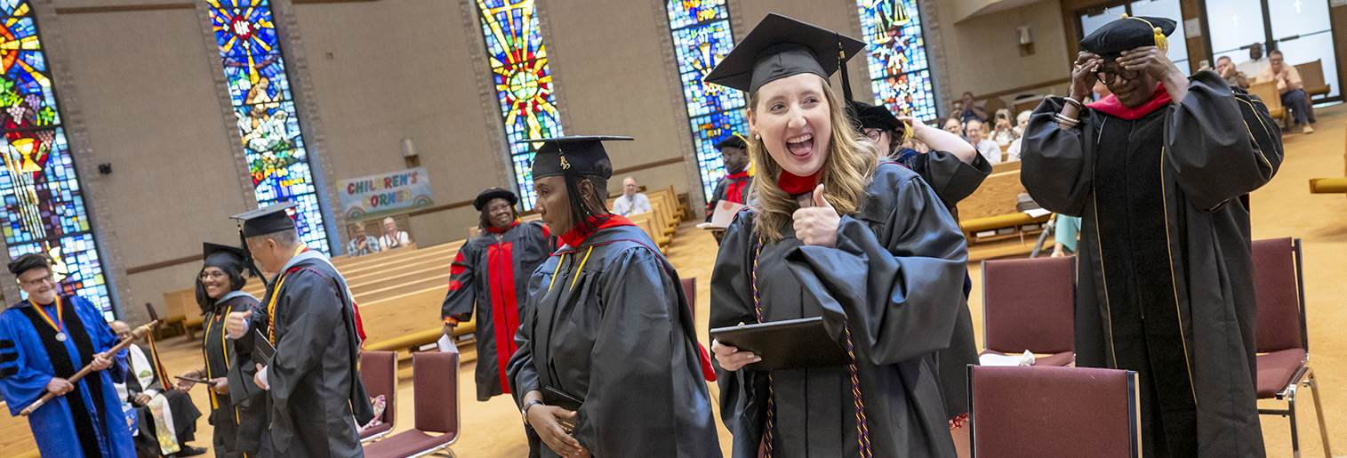 Graduation thumbs up 2025