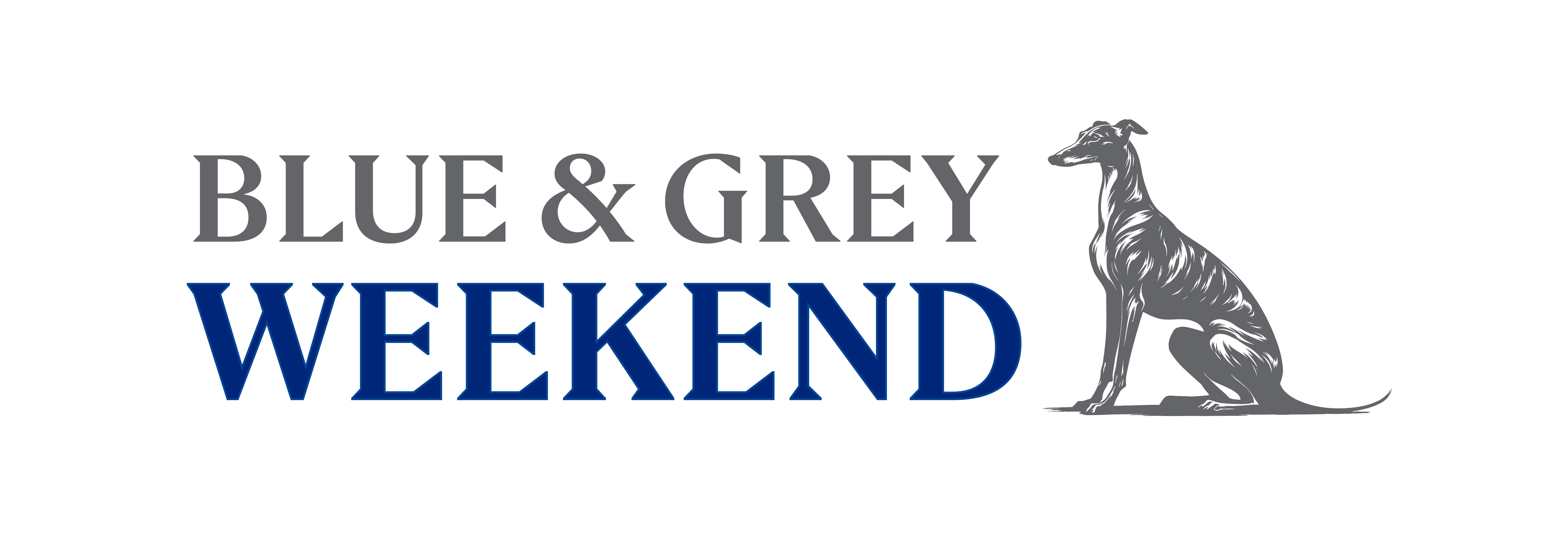Blue & Grey Weekend Logo