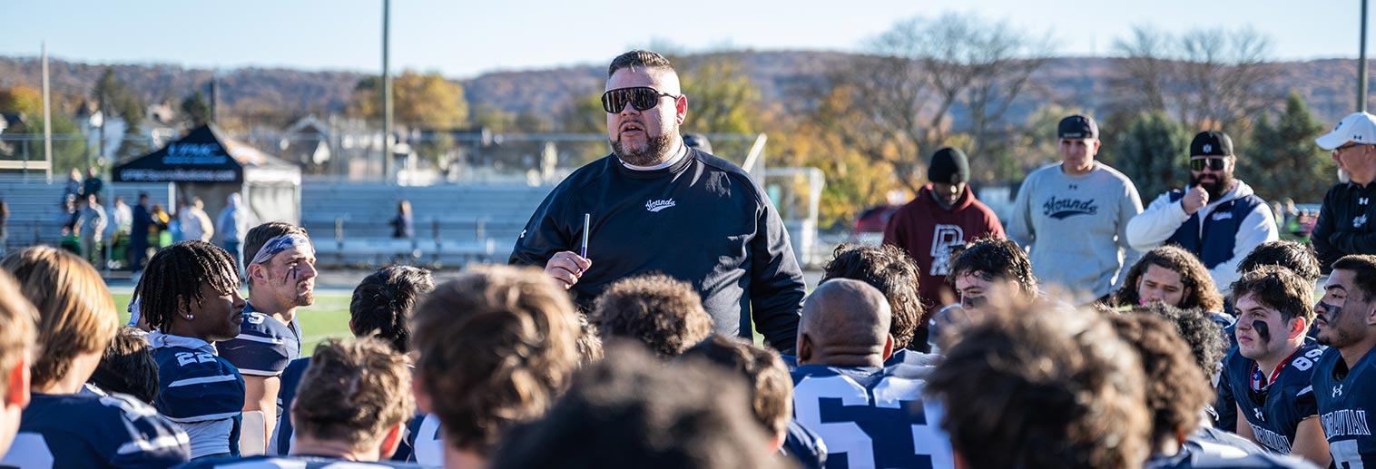 Coaching football team