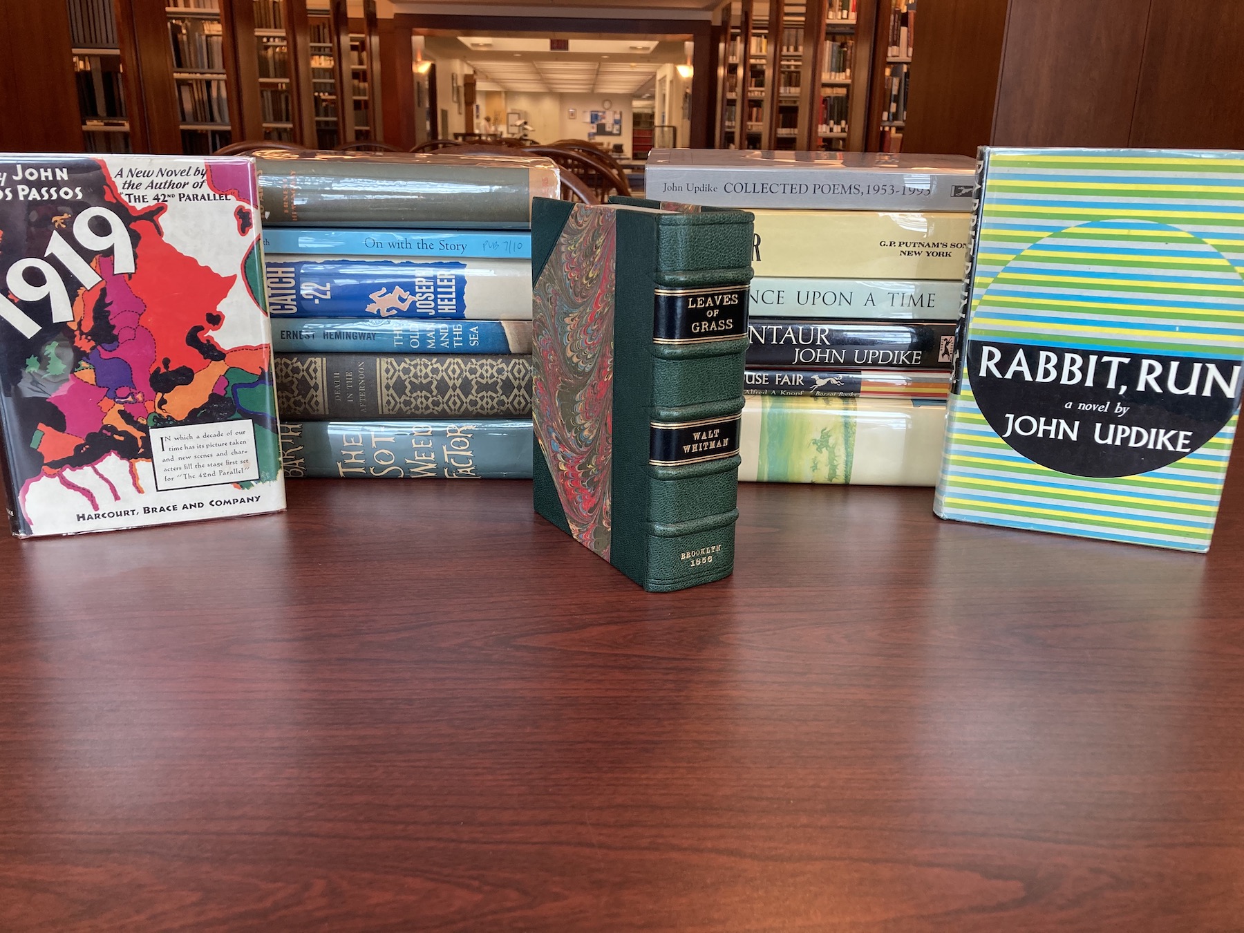 Photograph of selection of books from the Eric Ruskoski Collection 