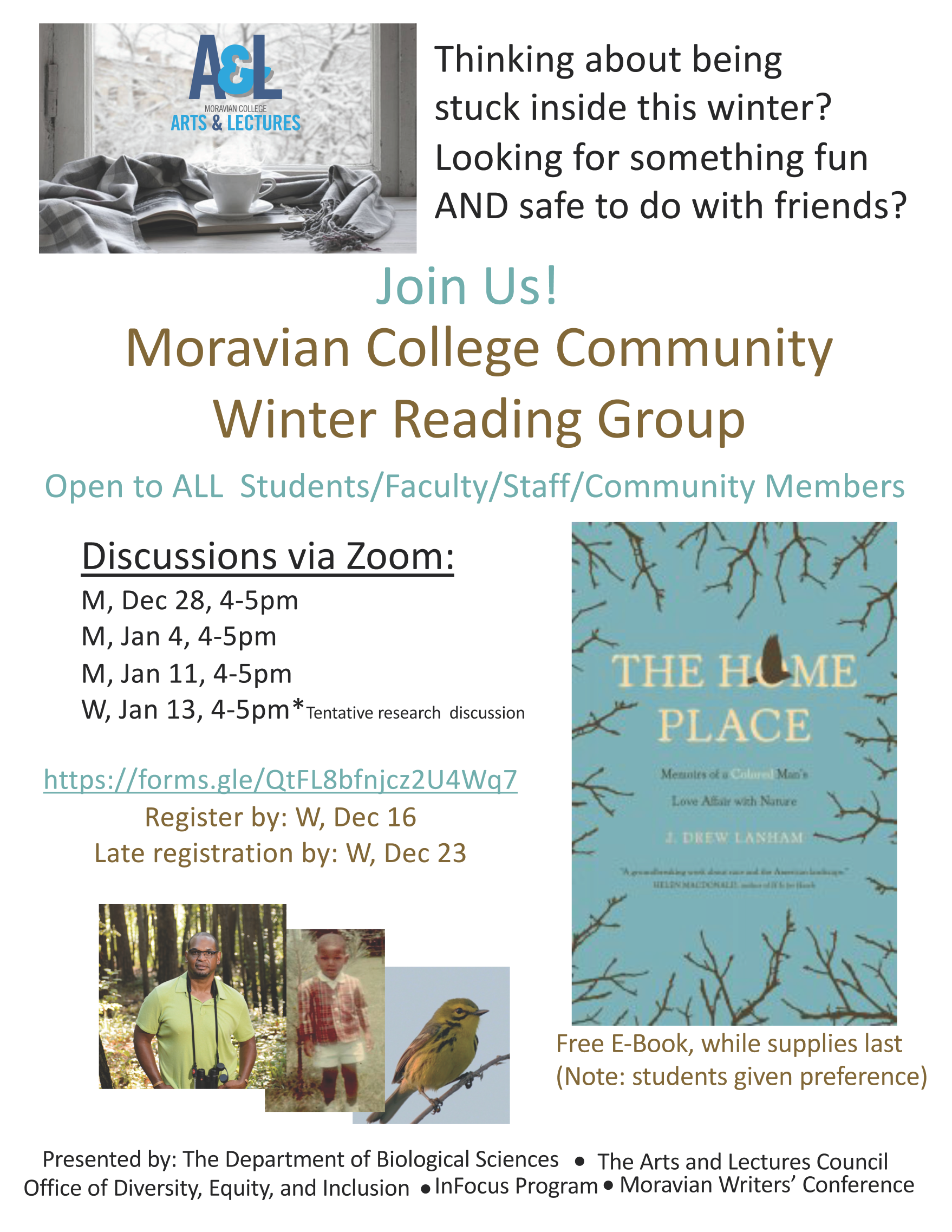 Moravian Winter Reading Group Flyer