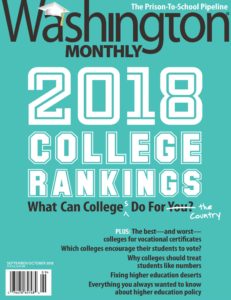 Washington Monthly 2018 Rankings