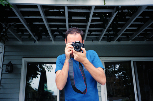 Andrew Piccone with camera