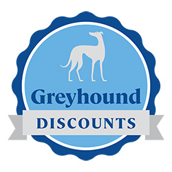 Greyhound Discount Badge