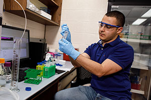 Johnathan works in a lab