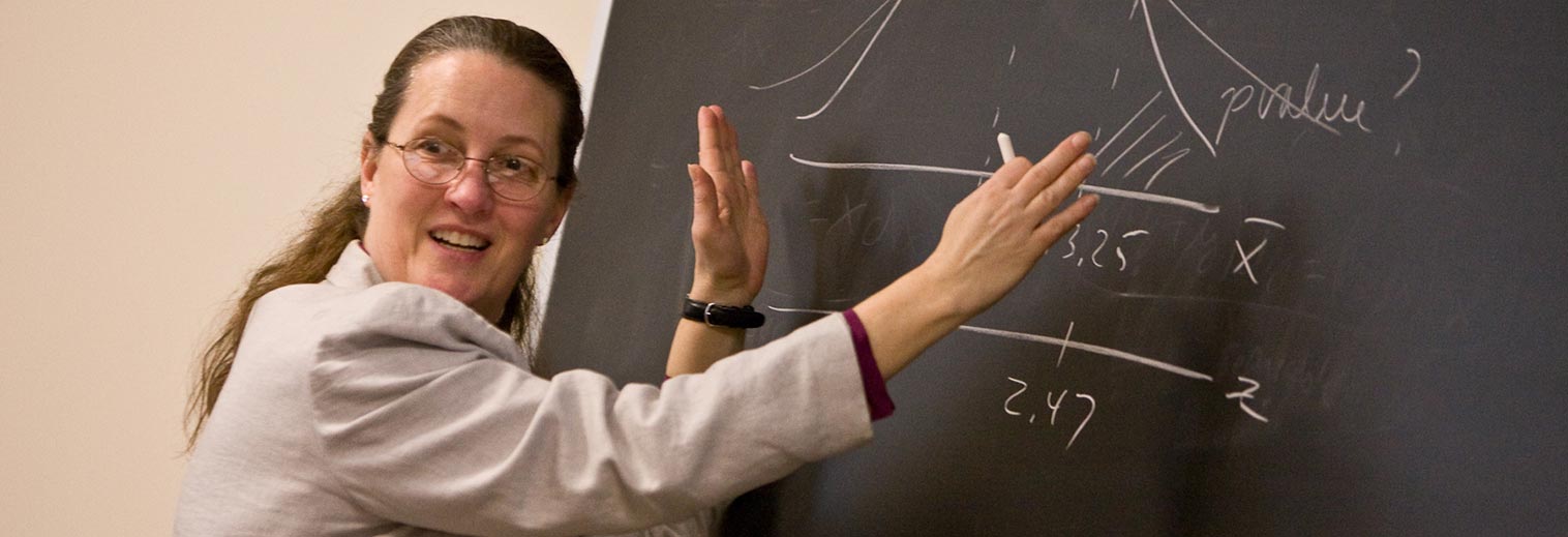 Dr. Ravelle at black board