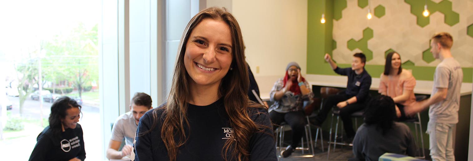 Student lounge in the Sally