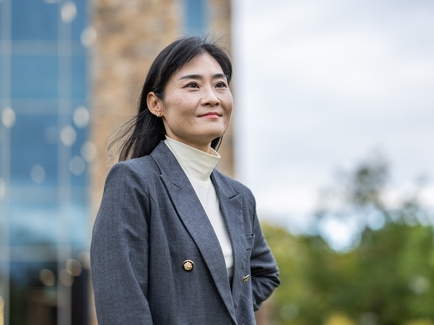 Woman in suit