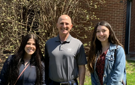 Terry O'Rourke with scholarship recipients