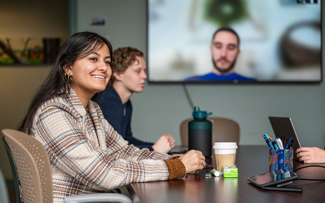 MSW student in class