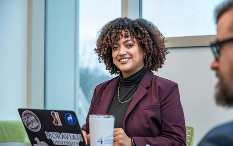 MBA student in class