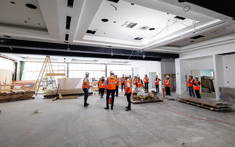 Supporters enjoy sneak peek of HUB building