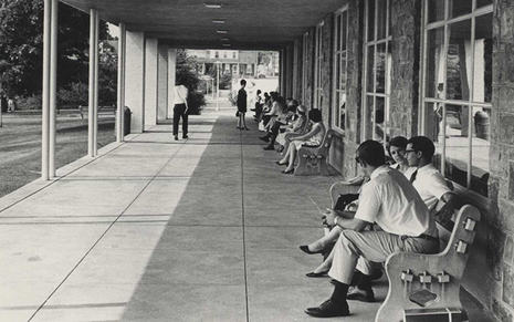 HUB 1970s portico