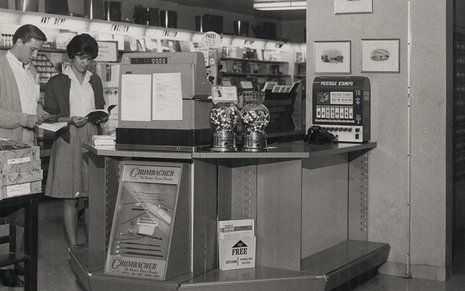 HUB 1970s bookstore