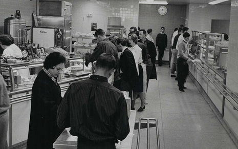 HUB 1970s cafeteria