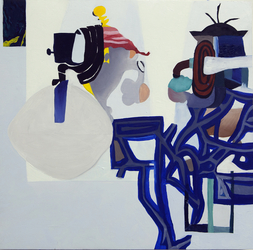 &quot;Degenerated Cannibalism (Collage III),&quot; 2015, Acrylic on panel, 12” x 12”