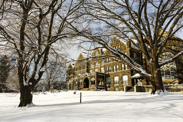 Snowy Comenius Hall