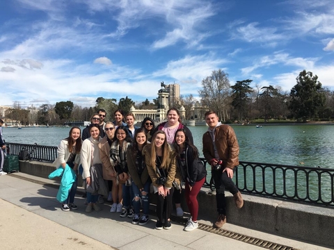 Group studying abroad in Spain