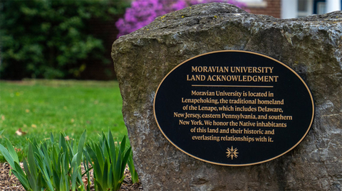Land acknowledgement plaque