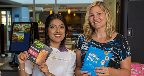 Prof Murphy with art student