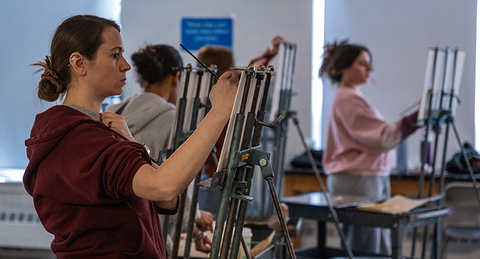 Painting studio class