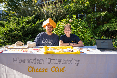 Cheese Club table at club fair