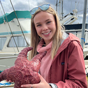 Student with starfish